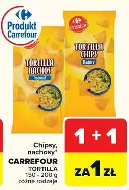 Carrefour Chipsy, nachosy Tortilla Nachos oferta