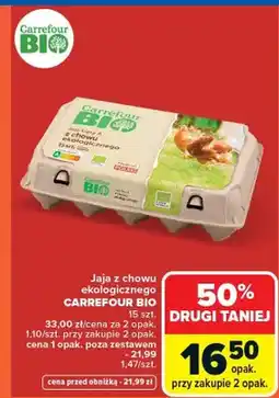 Carrefour Jaja z chowu ekologicznego oferta