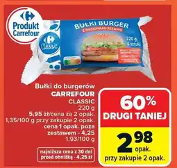 Carrefour Bułki do burgerów Carrefour Classic oferta