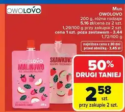 Carrefour Mus malinowo-truskawkowy oferta