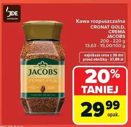 Carrefour Kawa rozpuszczalna cronat gold, crema oferta