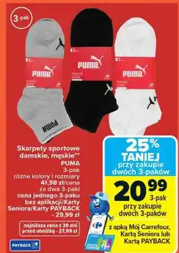 Carrefour Skarpety sportowe damskie, męskie 3-pak różne kolory i rozmiary oferta