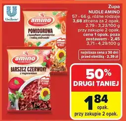 Carrefour Zupa nudle amino barszcz czerwony z imbirkiem oferta