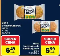 Carrefour Bułki tradycyjne do hamburgerów oferta