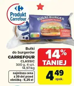Carrefour Bułki do burgera classic oferta