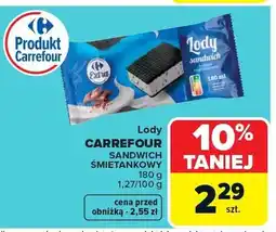 Carrefour Lody carrefour sandwich śmietankowy oferta