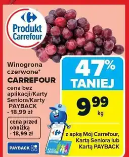 Carrefour Winogrona czerwone oferta