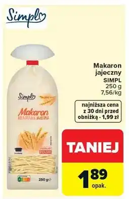 Carrefour Makaron jajeczny oferta