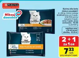 Carrefour Karma dla kota Perle mini fileciki w sosie różne rodzaje oferta