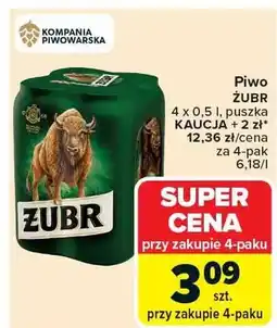 Carrefour Piwo Żubr oferta