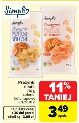 Carrefour Prażynki pszenne solone oferta