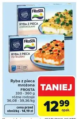 Carrefour Ryba z pieca mrożona różne rodzaje oferta