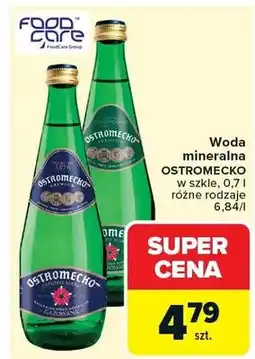 Carrefour Woda mineralna w szkle różne rodzaje oferta