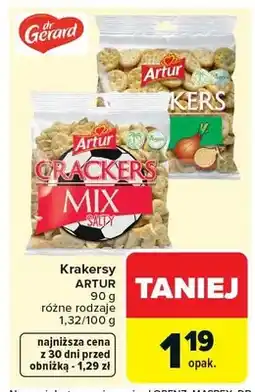 Carrefour Krakersy różne rodzaje oferta