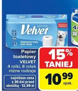 Carrefour Papier toaletowy delikatnie biały oferta