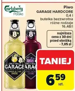 Carrefour Piwo Garage Hardcore butelka bezzwrotna różne rodzaje oferta