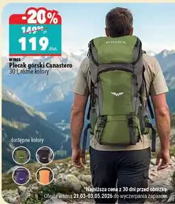 Biedronka Plecak górski Canastero 30 l, różne kolory oferta
