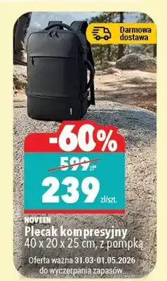 Biedronka Plecak kompresyjny 40 x 20 x 25 cm, z pompką oferta