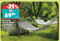 Biedronka Hamak Miami z trzodziami 200 x 100 cm, beżowy lub szary oferta