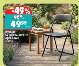 Biedronka Składane krzesło ogrodowe czarne oferta