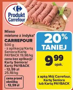 Carrefour Mięso mielone z indyka* CARREFOUR oferta