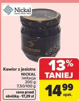 Carrefour Kawior z jesiotra NICKAL imitacja oferta