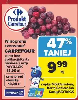 Carrefour Winogrona czerwone* CARREFOUR oferta