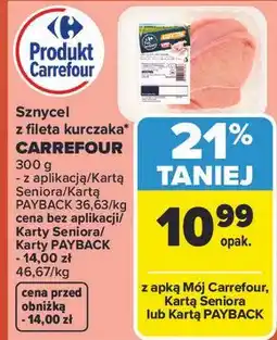 Carrefour Sznycel z fileta kurczaka* CARREFOUR oferta