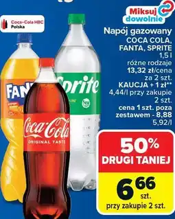 Carrefour Napój gazowany COCA COLA, FANTA, SPRITE oferta