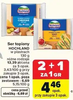 Carrefour Ser topiony HOCHLAND w plastrach oferta