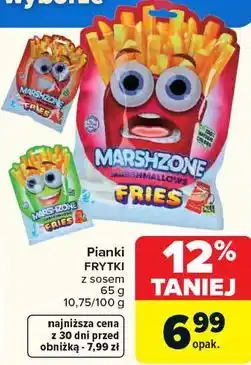 Carrefour Pianki FRYTKI z sosem MARSHZONE oferta