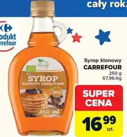 Carrefour Syrop klonowy CARREFOUR oferta