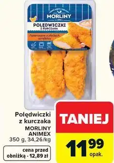 Carrefour Polędwiczki z kurczaka MORLINY ANIMEX oferta