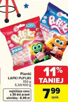Carrefour Pianki ŁAPKI PUFLIKI LOCO oferta