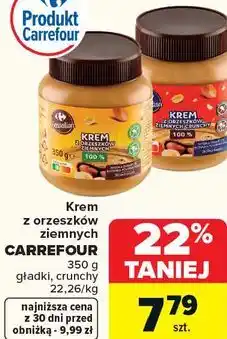 Carrefour Krem z orzeszków ziemnych CARREFOUR oferta