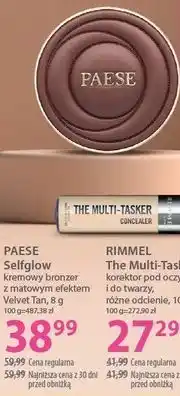 Hebe PAESE Selfglow kremowy bronzer z matowym efektem Velvet Tan oferta