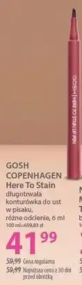 Hebe GOSH COPENHAGEN Here To Stain długotrwała konturówka do ust w pisaku, różne odcienie oferta