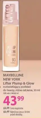 Hebe MAYBELLINE NEW YORK Lifter Plump & Glow rozświetlający podkład do twarzy, różne odcienie oferta