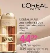 Hebe L'ORÉAL PARIS Age Perfect Le Duo serum przeciwko oznakom starzenia oferta