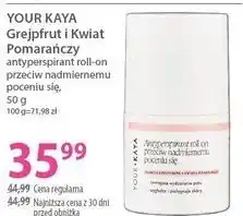 Hebe YOUR KAYA Grejpfrut i Kwiat Pomarańczy antyperspirant roll-on przeciw nadmiernemu poceniu się oferta