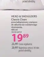 Hebe HEAD & SHOULDERS Classic Clean przeciwłupieżowy szampon do włosów do codziennego stosowania oferta