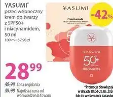 Hebe YASUMI* przeciwsłoneczny krem do twarzy z SPF50+ i niacynamidem, 50 ml oferta