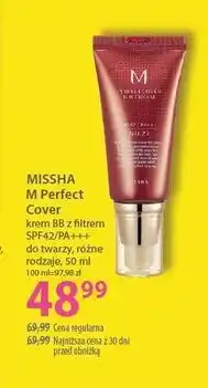 Hebe MISSHA M Perfect Cover krem BB z filtrem SPF42/PA+++ do twarzy, różne rodzaje, 50 ml oferta