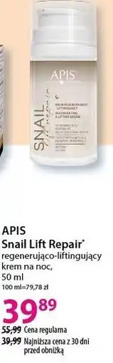 Hebe APIS Snail Lift Repair regenerująco-liftingujący krem na noc oferta