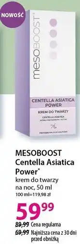 Hebe krem do twarzy na noc, 50 ml MESOBOOST Centella Asiatica Power oferta