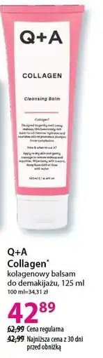 Hebe Q+A Collagen kolagenowy balsam do demakijażu, 125 ml oferta