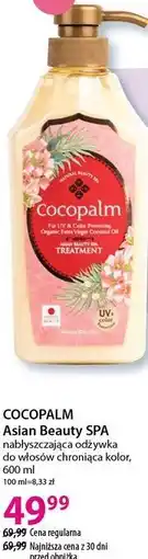 Hebe COCOPALM Asian Beauty SPA nabłyszczająca odżywka do włosów chroniąca kolor oferta