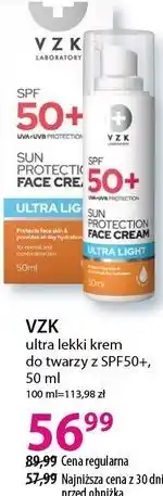Hebe ultra lekki krem do twarzy z SPF50+, 50 ml oferta