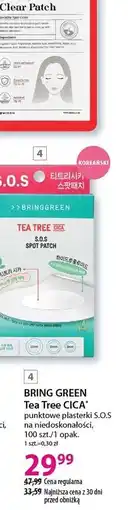 Hebe BRING GREEN Tea Tree CICA* punktowe plasterki S.O.S na niedoskonałości, 100 szt./1 opak oferta