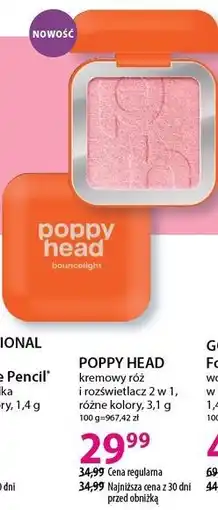 Hebe POPPY HEAD kremowy róż i rozświetlacz 2 w 1, różne kolory oferta